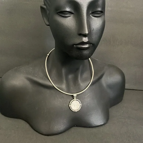 Vintage Mexico 1/4 oz .999 Silver Liberty Coin Pendant Necklace - Picture 5 of 15